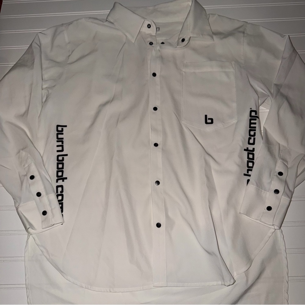 Burn Boot Camp Button Down Xs - image 1